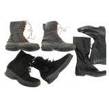 WWII US ARMY BOOTS & ARCTIC OVERSHOES