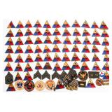 WWII US ARMY ARMORED UNIT PATCHES & RANK INSIGNIA