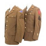 WWII US ARMY SPECIAL FORCE & RANGER SERVICE TUNICS