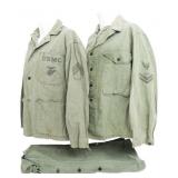 WWII USMC P41 & NAVY P44 HBT COMBAT SHIRTS