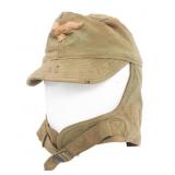 WWII GERMAN ARMY CAPTURED US WINTER FIELD CAP