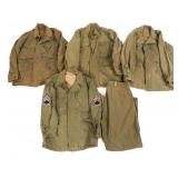 WWII US ARMED FORCES M43 FIELD JACKETS & TROUSERS