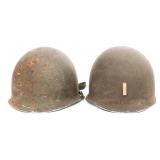 WWII US ARMY M1 COMBAT HELMETS
