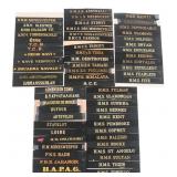 WWII - COLD WAR BRITISH ROYAL NAVY CAP TALLIES