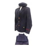 WWII US ARMY NURSE CORPS NAMED BLUE DRESS UNIFORM