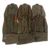 WWII USMC SERVICE ALPHA DRESS UNIFORMS