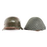 WWII - COLD WAR GERMAN M56 & REENACTOR M35 HELMETS