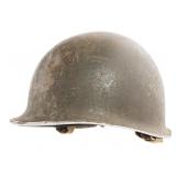 WWII US ARMY M1 HELMET WITH EARLY ST CLAIR LINER