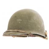 WWII US ARMY M1 HELMET WITH HAWLEY LINER
