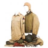 WWII US ARMY 4th ARMORED DIV TANKER UNIFORM SET