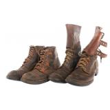 WWII US M43 DOUBLE BUCKLE COMBAT BOOTS & SHOES