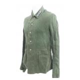 WWII GERMAN HEER OFFICER HBT DRILL TUNIC