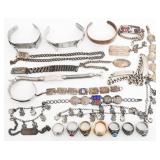 WWII USAF, USN RETIREMENT RINGS & STERLING JEWELRY