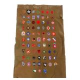 WWII - COLD WAR US ARMY CUSTOM PATCH BLANKET