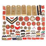 WWII IMPERIAL JAPANESE RANK INSIGNIA & PATCHES