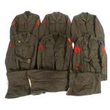 WWII USMC SERVICE ALPHA DRESS UNIFORMS