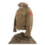 WWII UK & CANADIAN BERET & BATTLE DRESS BLOUSES
