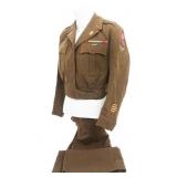 WWII US BRITISH MADE WAC NAMED OFFICER UNIFORM