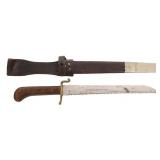 IMPERIAL GERMAN SAWBACK HUNTING KNIFE