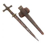MOROCCAN TUAREG KNIFE WITH SCABBARD