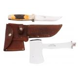 1935 CASE XX HATCHET / KNIFE COMBO WITH SHEATH
