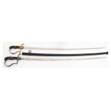 WWII GERMAN HEER DOVE HEAD DRESS SWORDS - EICKHORN
