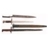 EARLY 20th C. US M1892 KRAG & M1905 BAYONETS