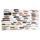 FOLDING POCKET KNIVES - BUCK, CASE, PARKER BROS
