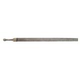 19th C. OTTOMAN LONG SWORD WITH QURAN ETCHED BLADE