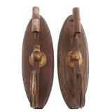19th C. US SOCKET BAYONET CANDLESTICK HOLDERS