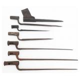 19th C. WORLD ARMED FORCES SOCKET BAYONETS