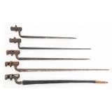 19th C. US & BRITISH SOCKET BAYONETS