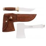 1935 CASE XX HATCHET / KNIFE COMBO WITH SHEATH