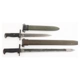 WWII US ARMED FORCES M1942 & M1905E1 BAYONETS