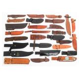 LEATHER & NYLON KNIFE SHEATHS