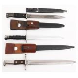 19th - 20th C. GERMAN K98 & SWISS BAYONETS