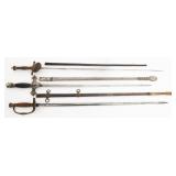 19th C. FRATERNAL, COURT & OFFICER SWORDS