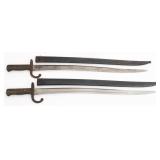 FRENCH M1866 CHASSEPOT BAYONETS by ST ETIENNE