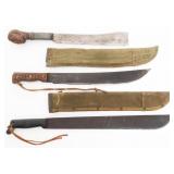 WWII US COLLINS & PARANG MACHETES