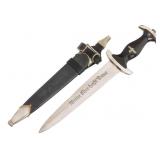 WWII GERMAN M1933 SS EM PARTS DAGGER by RZM 121/34