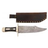 SALESMAN SAMPLE LARGE DAMASCUS BOWIE KNIFE