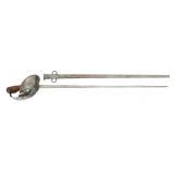 WWI BRITISH PATTERN 1908 CAVALRY SWORD & SCABBARD