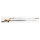 WWII USMC OFFICER NAMED MAMELUKE DRESS SWORD