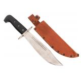 WWII US WESTERN V44 BOWIE KNIFE WITH SHEATH