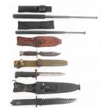 COLD WAR US ARMED FORCES BAYONET, KNIVES & BATONS