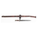 US ARMY MODEL 1892 KRAG BAYONET WITH BELT