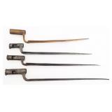 18th - 19th C. US & BRITISH SOCKET BAYONETS