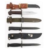 COLD WAR US M4, M6 & SOVIET AKM TYPE 1 BAYONETS