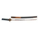 IMPERIAL JAPANESE SIGNED WAKIZASHI WITH SAYA