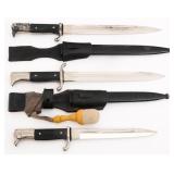 WWII GERMAN K98 DRESS BAYONETS WITH SCABBARDS